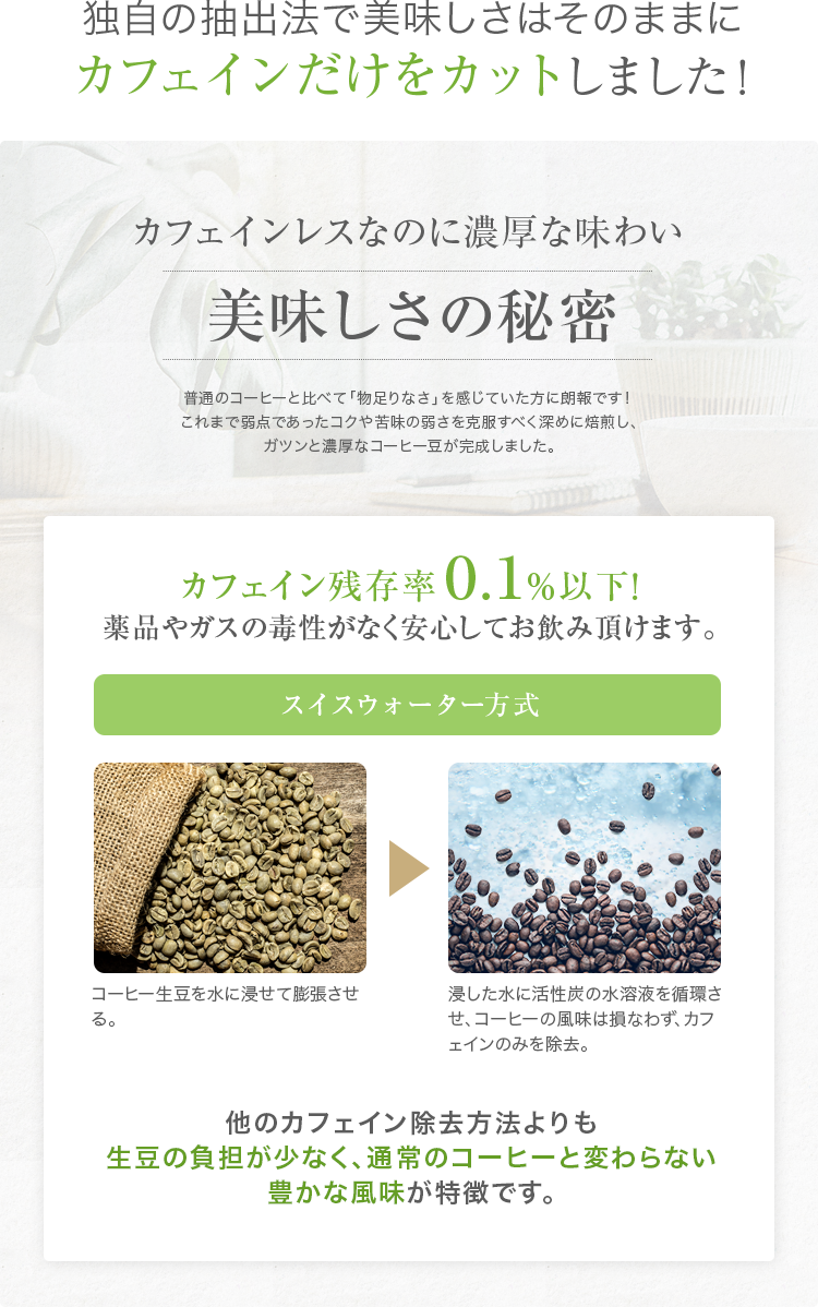 【送料無料】選べるデカフェ2種2kgセット コロンビア・メキシコ( 500g × 4袋 )