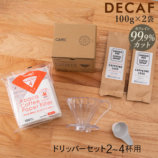 デカフェ コーヒー 2種【 CAFEC 】お試しセット