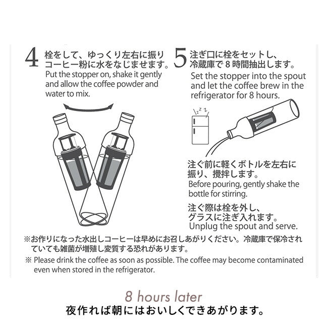【HARIO 】フィルターインアイスコーヒーボトル +「2016」+「心斎橋焙煎所ロイヤルブレンド」