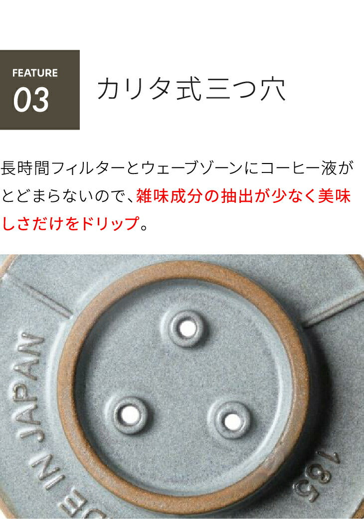【 Kalita 】ドリッパー MI185 美濃焼 +「2016」＋「心斎橋ロイヤル」