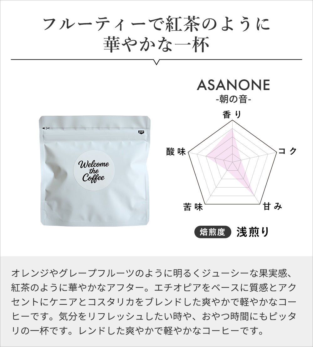 Welcome the Coffee　ASANONE